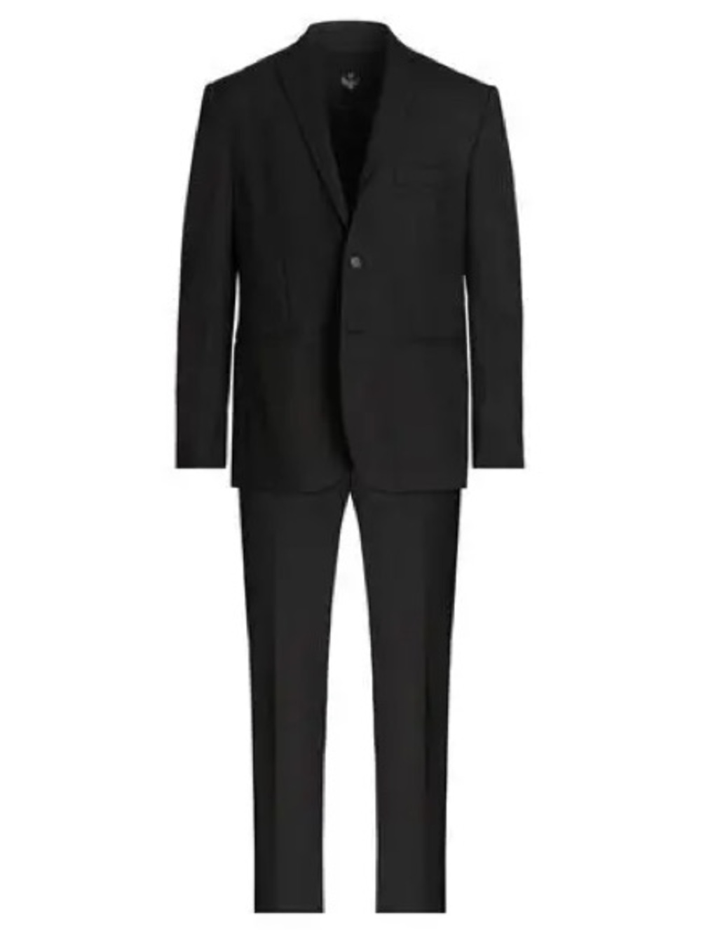 NWT Frankie Morello Cotton Blend Suit Business Wedding Black Sz 52